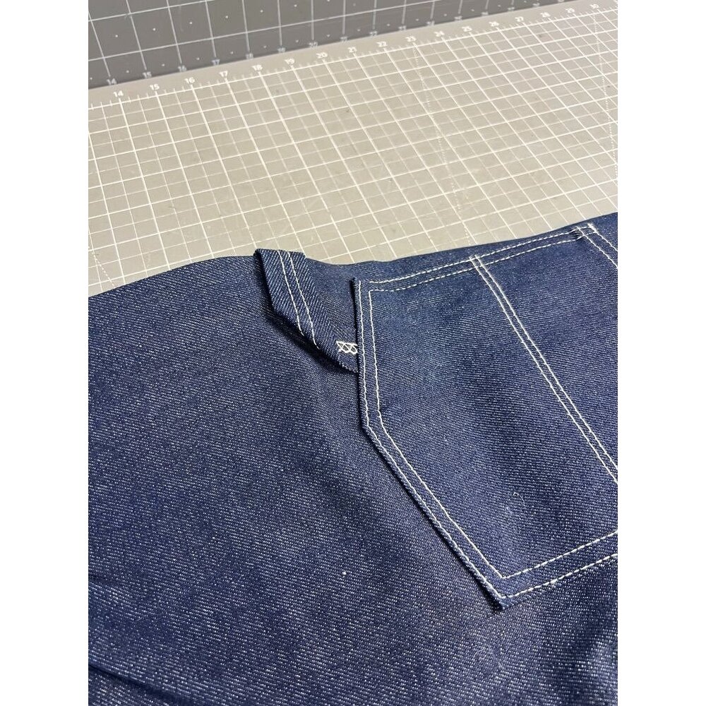 Key Brand Heavyweight Work Dungarees Triple Stitched Rivets 1990's NOS Deadstock - Picture 13 of 14